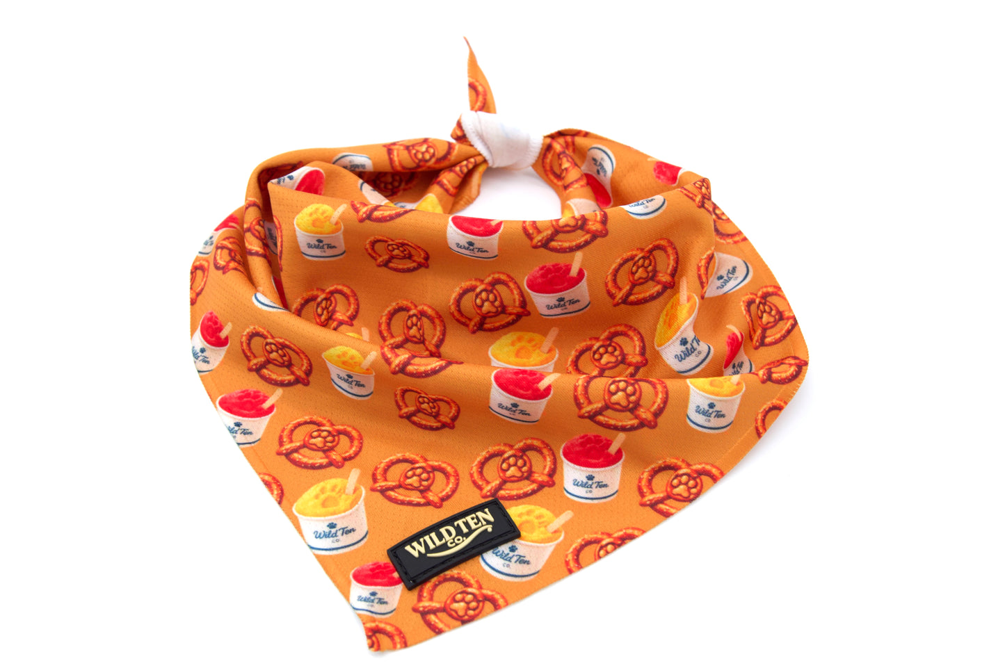 Signature Collar Walk Set + Bandana - Pretzels & Water ice