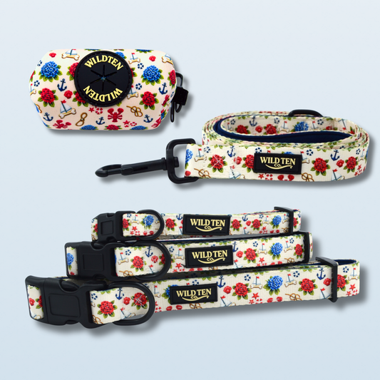Signature Collar Walk Set - Seaside Sniffs