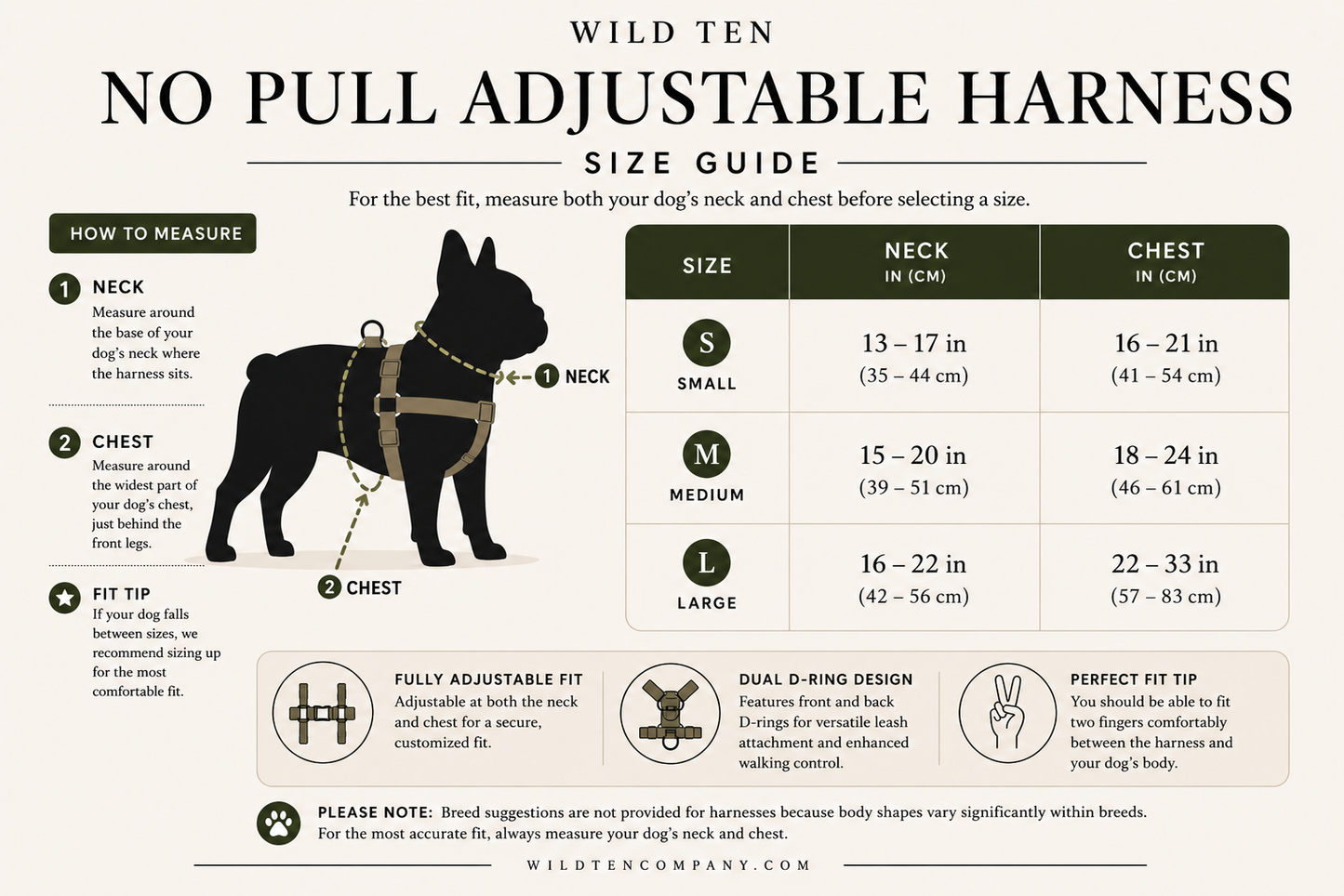 Adjustable no pull harness - Seaside Sniffs