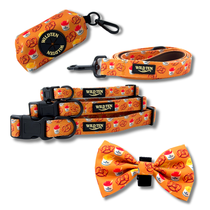 Signature Collar Walk Set + Bow Tie - Pretzels & Water ice