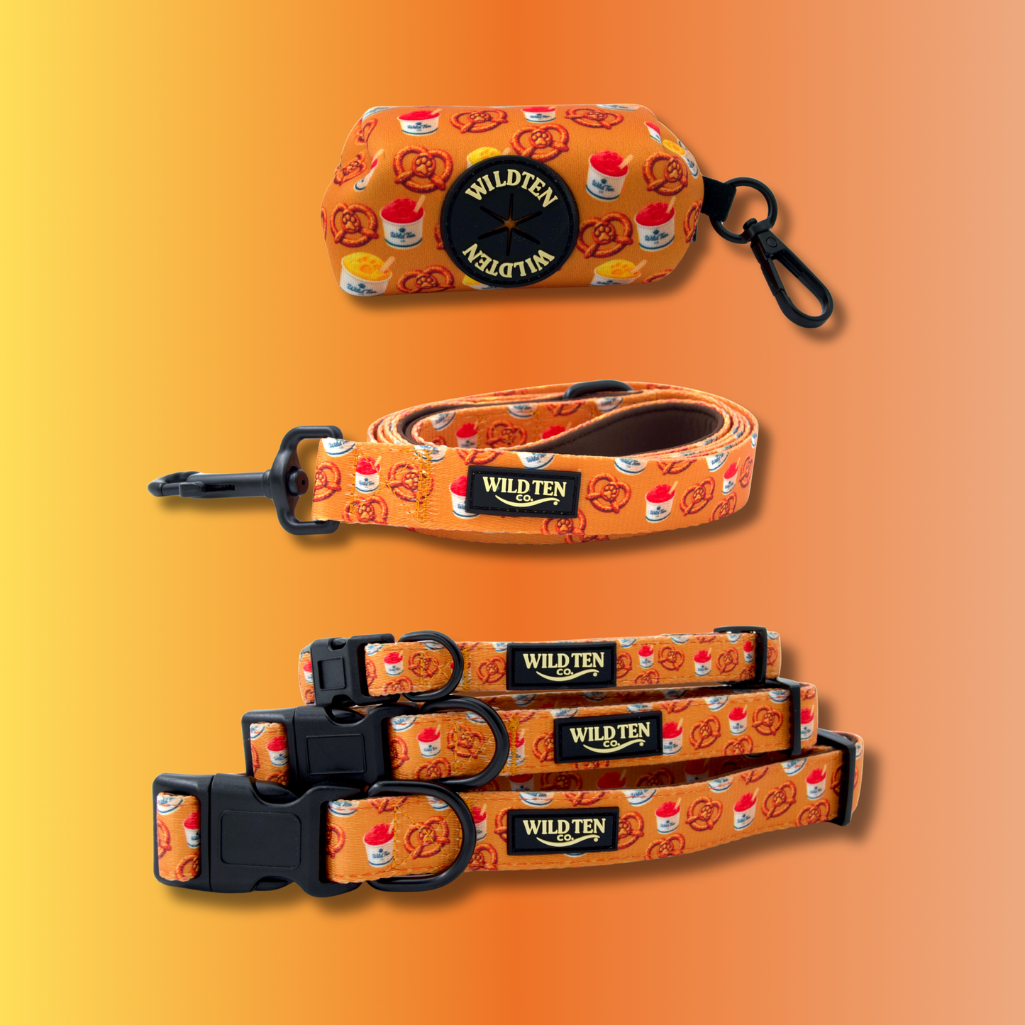 Signature Collar Walk set - Pretzels & Water ice